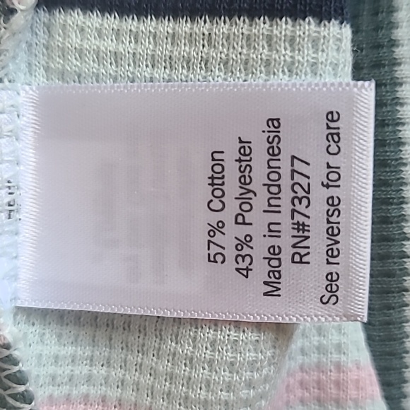 SO BRAND WOMENS PLUS JUNIOR SIZE SUMMER PINK STRIPED "WAFFLE" TANK SIZE 2X - Picture 14 of 15